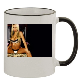 Jennifer Ellison 11oz Colored Rim & Handle Mug