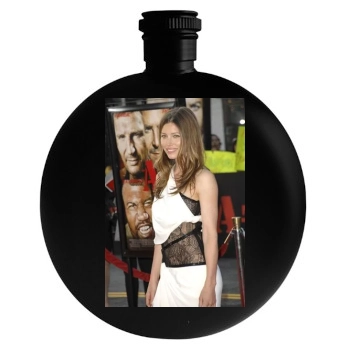 Jessica Biel Round Flask