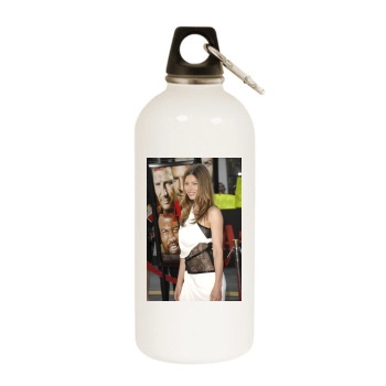 Jessica Biel White Water Bottle With Carabiner