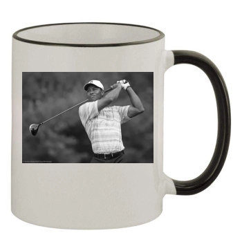 Tiger Woods 11oz Colored Rim & Handle Mug