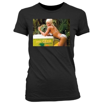 Torrie Wilson Women's Junior Cut Crewneck T-Shirt