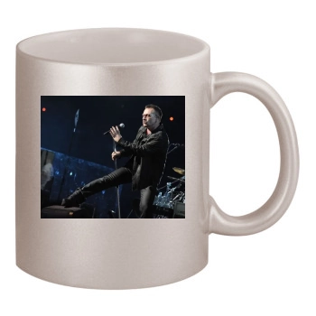 U2 11oz Metallic Silver Mug