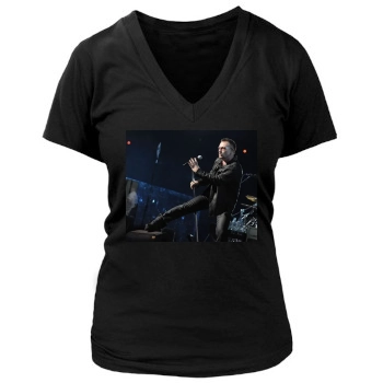 U2 Women's Deep V-Neck TShirt