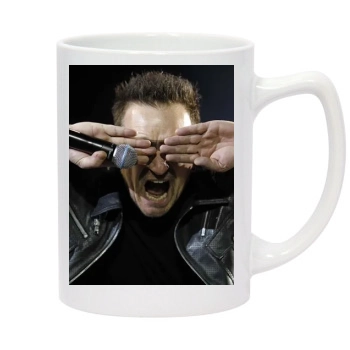 U2 14oz White Statesman Mug