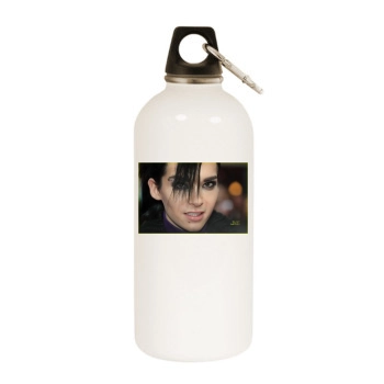 Bill Kaulitz White Water Bottle With Carabiner