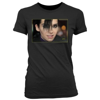 Bill Kaulitz Women's Junior Cut Crewneck T-Shirt