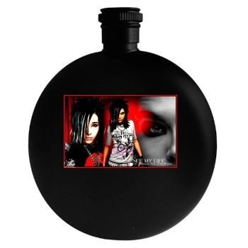 Bill Kaulitz Round Flask