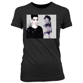 Bill Kaulitz Women's Junior Cut Crewneck T-Shirt