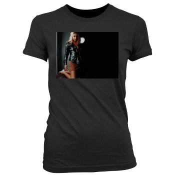 Cat Deeley Women's Junior Cut Crewneck T-Shirt