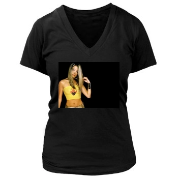 Cat Deeley Women's Deep V-Neck TShirt