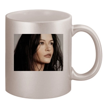 Catherine Zeta-Jones 11oz Metallic Silver Mug