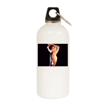 Catherine Zeta-Jones White Water Bottle With Carabiner