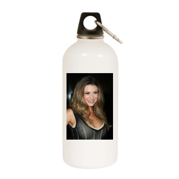 Cerina Vincent White Water Bottle With Carabiner