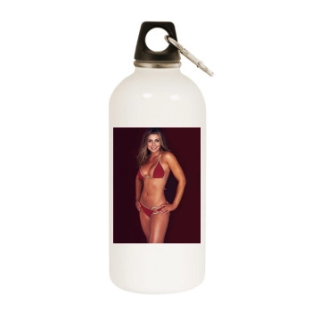 Cerina Vincent White Water Bottle With Carabiner