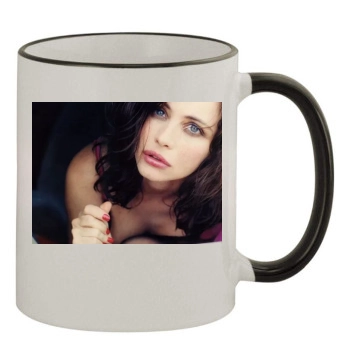 Emmanuelle Beart 11oz Colored Rim & Handle Mug