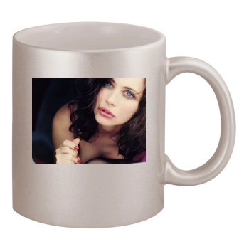 Emmanuelle Beart 11oz Metallic Silver Mug