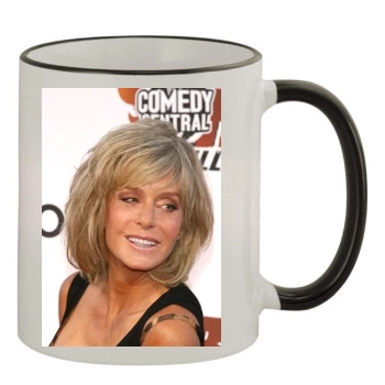 Farrah Fawcett 11oz Colored Rim & Handle Mug