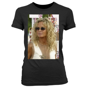 Farrah Fawcett Women's Junior Cut Crewneck T-Shirt