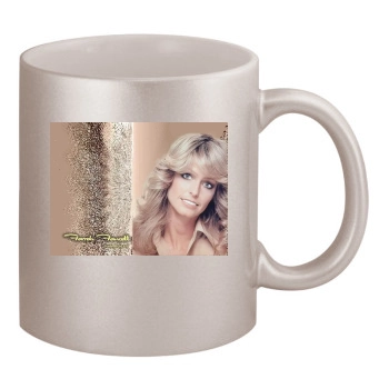 Farrah Fawcett 11oz Metallic Silver Mug