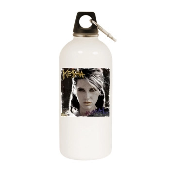 Ke$ha White Water Bottle With Carabiner