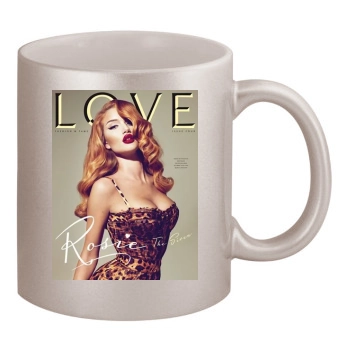 Rosie Huntington-Whiteley 11oz Metallic Silver Mug