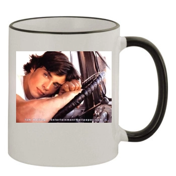 Tom Welling 11oz Colored Rim & Handle Mug