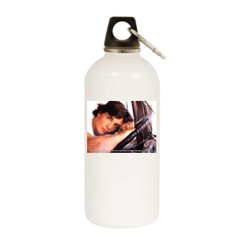 Tom Welling White Water Bottle With Carabiner