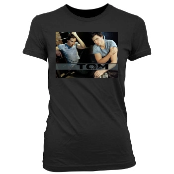 Tom Welling Women's Junior Cut Crewneck T-Shirt