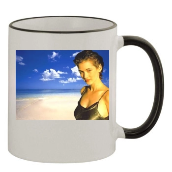 Winona Ryder 11oz Colored Rim & Handle Mug