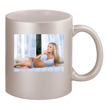 Briana Banks 11oz Metallic Silver Mug