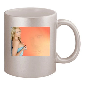 Briana Banks 11oz Metallic Silver Mug