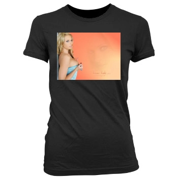 Briana Banks Women's Junior Cut Crewneck T-Shirt