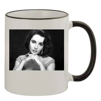 Elizabeth Taylor 11oz Colored Rim & Handle Mug