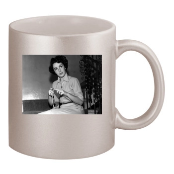 Elizabeth Taylor 11oz Metallic Silver Mug