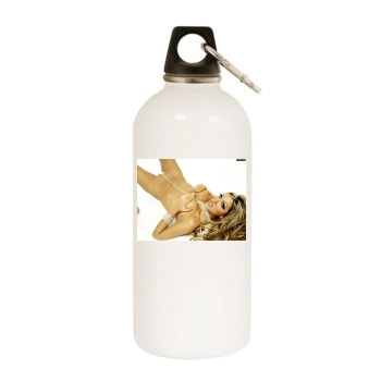 Jodie Marsh White Water Bottle With Carabiner