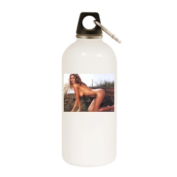 Jodie Marsh White Water Bottle With Carabiner