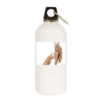 Jodie Marsh White Water Bottle With Carabiner