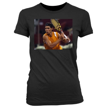 Rafael Nadal Women's Junior Cut Crewneck T-Shirt