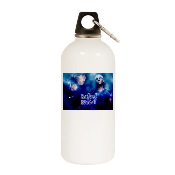 Rafael Nadal White Water Bottle With Carabiner