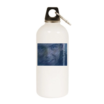 Rafael Nadal White Water Bottle With Carabiner