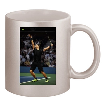 Rafael Nadal 11oz Metallic Silver Mug