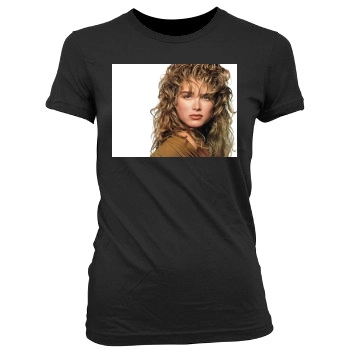 Brooke Shields Women's Junior Cut Crewneck T-Shirt