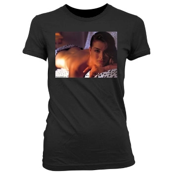 Brooke Shields Women's Junior Cut Crewneck T-Shirt