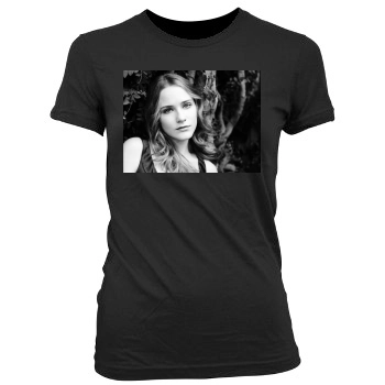 Evan Rachel Wood Women's Junior Cut Crewneck T-Shirt