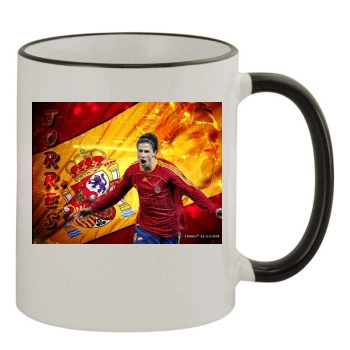 Fernando Torres 11oz Colored Rim & Handle Mug