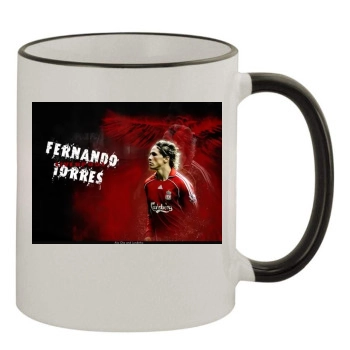 Fernando Torres 11oz Colored Rim & Handle Mug