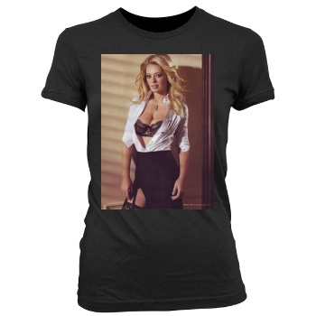 Jeri Ryan Women's Junior Cut Crewneck T-Shirt