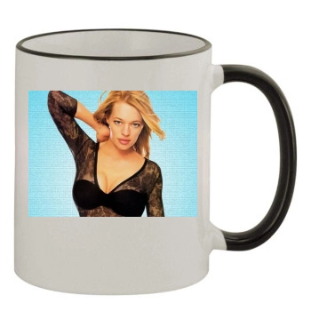 Jeri Ryan 11oz Colored Rim & Handle Mug