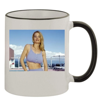 Jeri Ryan 11oz Colored Rim & Handle Mug