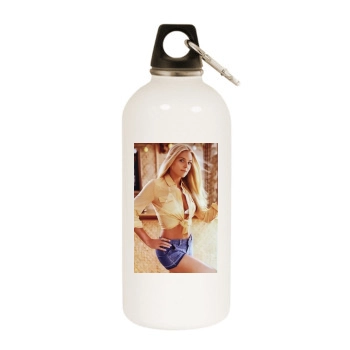 Jill Arrington White Water Bottle With Carabiner